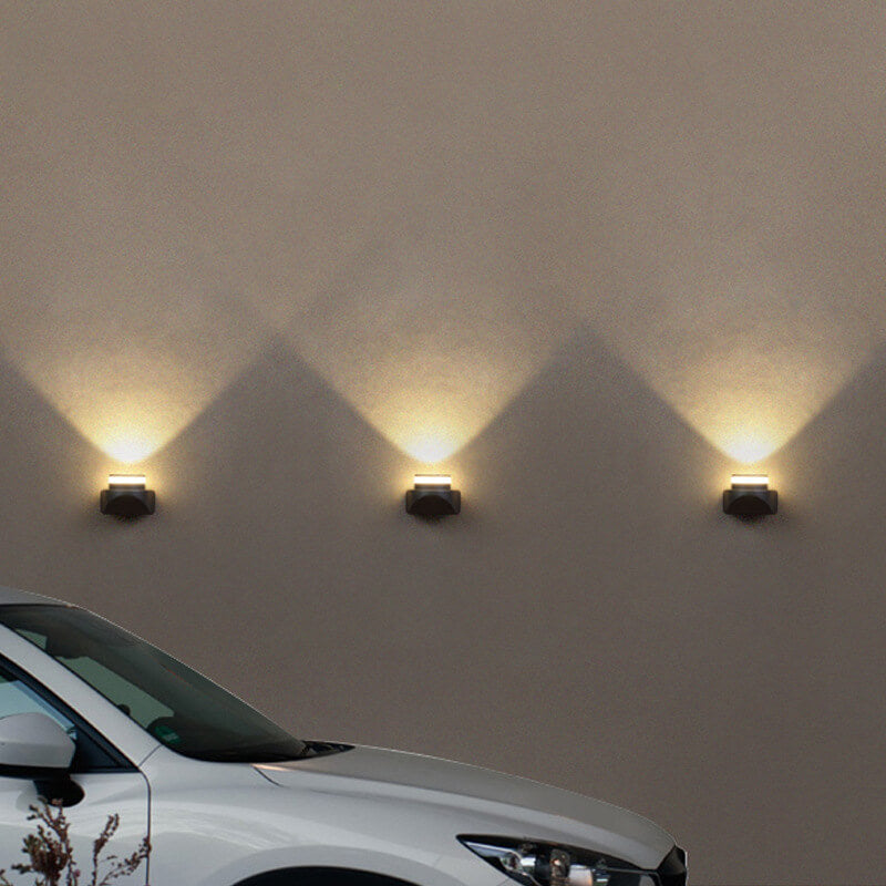 Solar-LED-Kerzenlicht, quadratische Laterne, Außenleuchte 