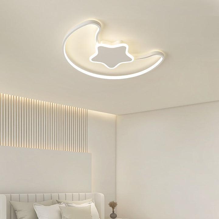 Plafonnier semi-encastré en fer acrylique LED contemporain créatif pour salon 