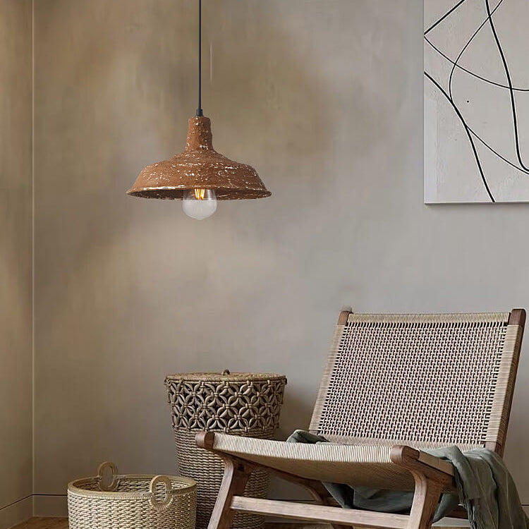 Industrielle Wabi-Sabi-Topfdeckel-Eisen-1-Licht-Pendelleuchte 