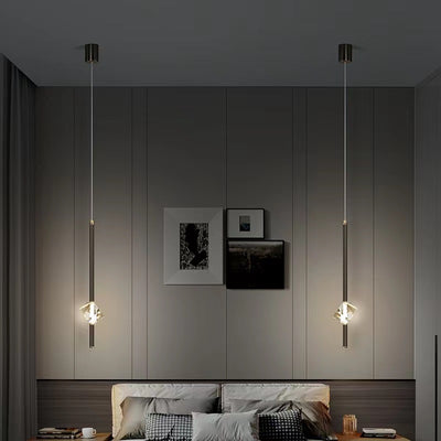 شريط نحاسي فاخر عصري معلق مضيء بحجر كريستال LED لغرفة المعيشة 