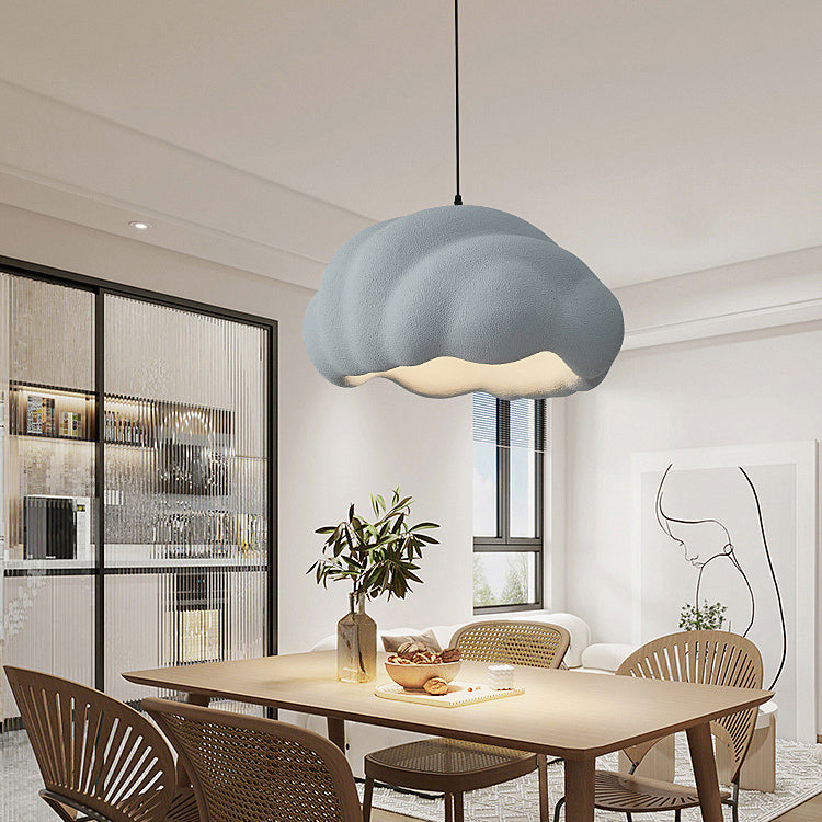 Lampe Suspendue Moderne Minimaliste Ronde en Polyéthylène Haute Densité à 1 Lumière Pour Chambre 