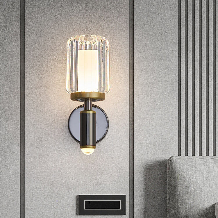 Applique murale à LED avec cadre en fer finition moderne pour chambre à coucher 