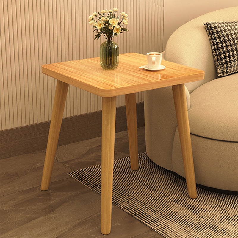 Table basse carrée moderne minimaliste en MDF et bois massif pour salon 