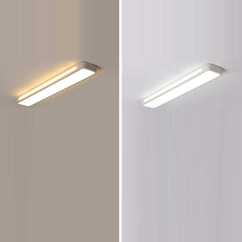 Moderne unbedeutende Rechteck-Eisen-Acryl-LED-Unterputz-Deckenleuchte für Schlafzimmer 