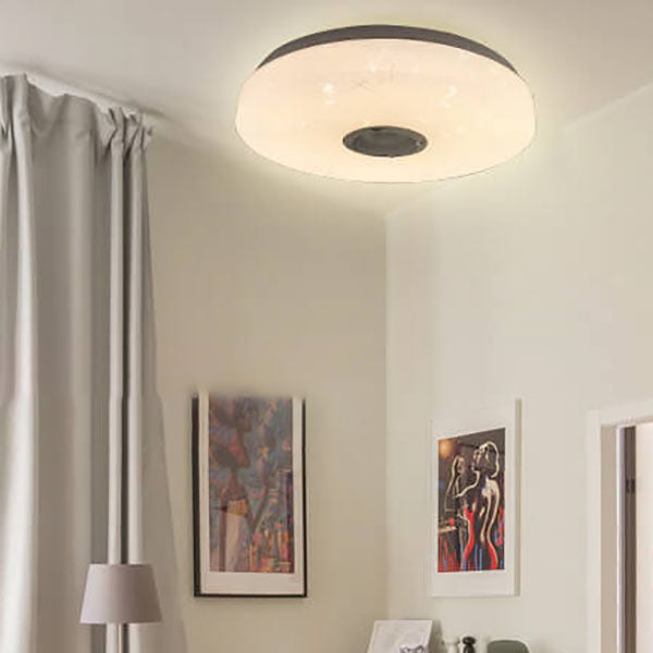Luz de Montaje Empotrado LED Redonda Blanca Minimalista Moderna con Control Inteligente por APP y Bluetooth 