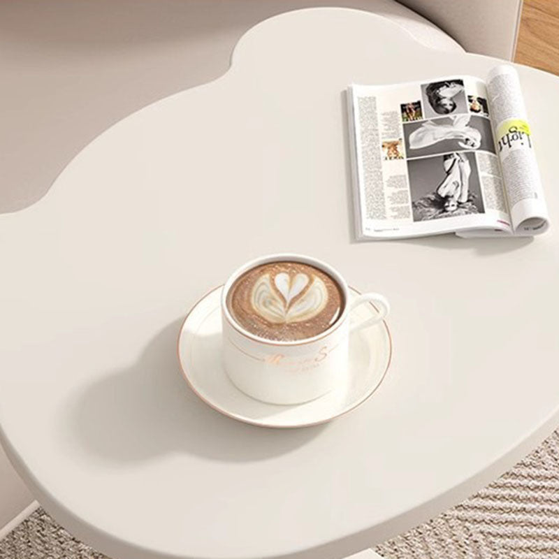 Zeitgenössischer kreativer Bär Edelstahl Beistelltisch 2-stufig für Wohnzimmer 