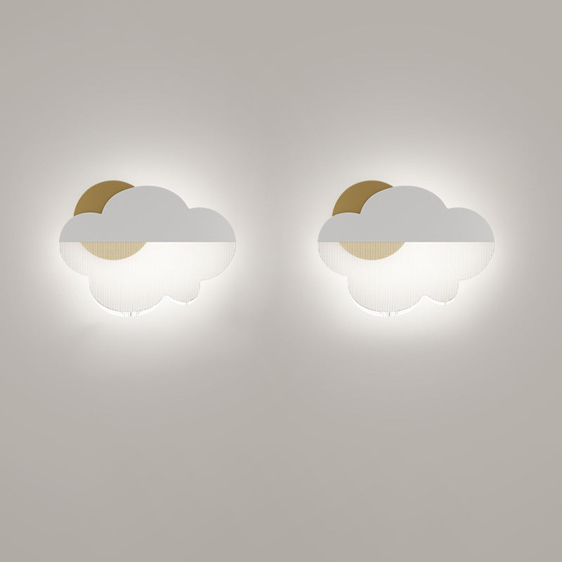 Moderne Art Deco Eisen Acryl Wolke LED Wand Leuchte Lampe Für Schlafzimmer 