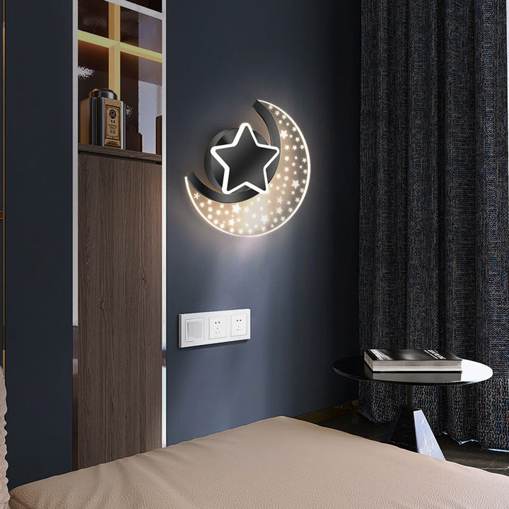 Applique murale LED en acrylique, aluminium et fer en forme d&