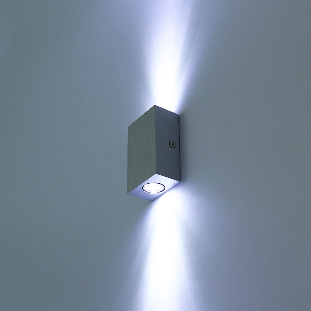 Modern Simplicity Waterproof Aluminum Cubic LED Wall Sconce Lamp For Outdoor Patio