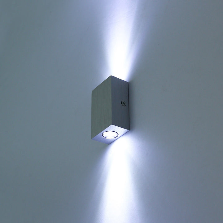 Modern Simplicity Waterproof Aluminum Cubic LED Wall Sconce Lamp For Outdoor Patio