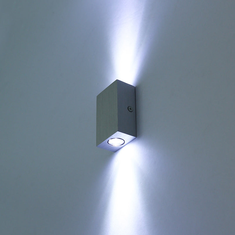 Modern Simplicity Waterproof Aluminum Cubic LED Wall Sconce Lamp For Outdoor Patio