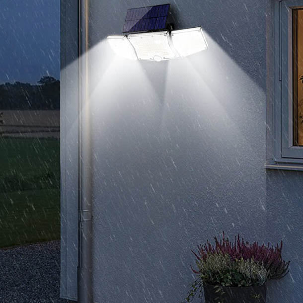Solar Moderne Einfache ABS Quadratische LED-Wandleuchte für den Außenbereich 