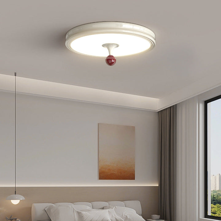 Moderne minimalistische runde Kuppel Eisen Acryl LED Unterputz Deckenleuchte für Wohnzimmer 