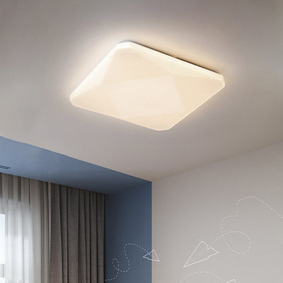 ضوء السقف المثبت بتقنية LED بظل مربع من الأكريليك الحديدي العصري بتصميم سماء مرصعة بالنجوم لغرفة المعيشة 
