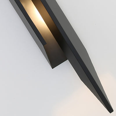 Lámpara Aplique de Pared de 2 Luces de Hierro Triangular Rectangular Minimalista Moderna para Dormitorio 