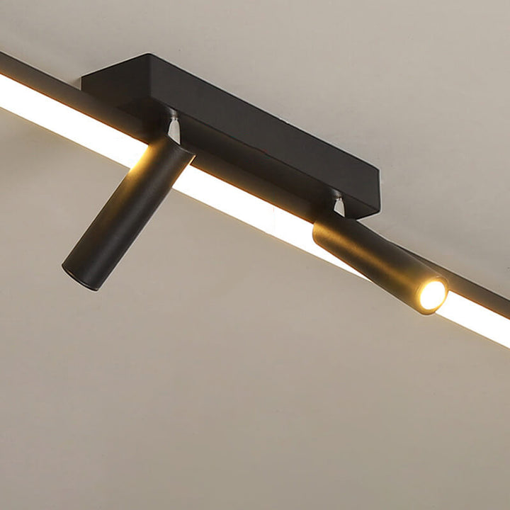 Moderna Minimalista Lámpara de Techo LED de Tira Larga 