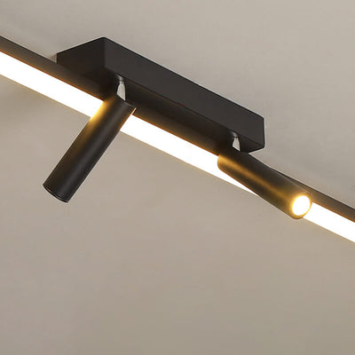 Modern Minimalist Long Strip LED Spotlight Flush Mount Ceiling Light