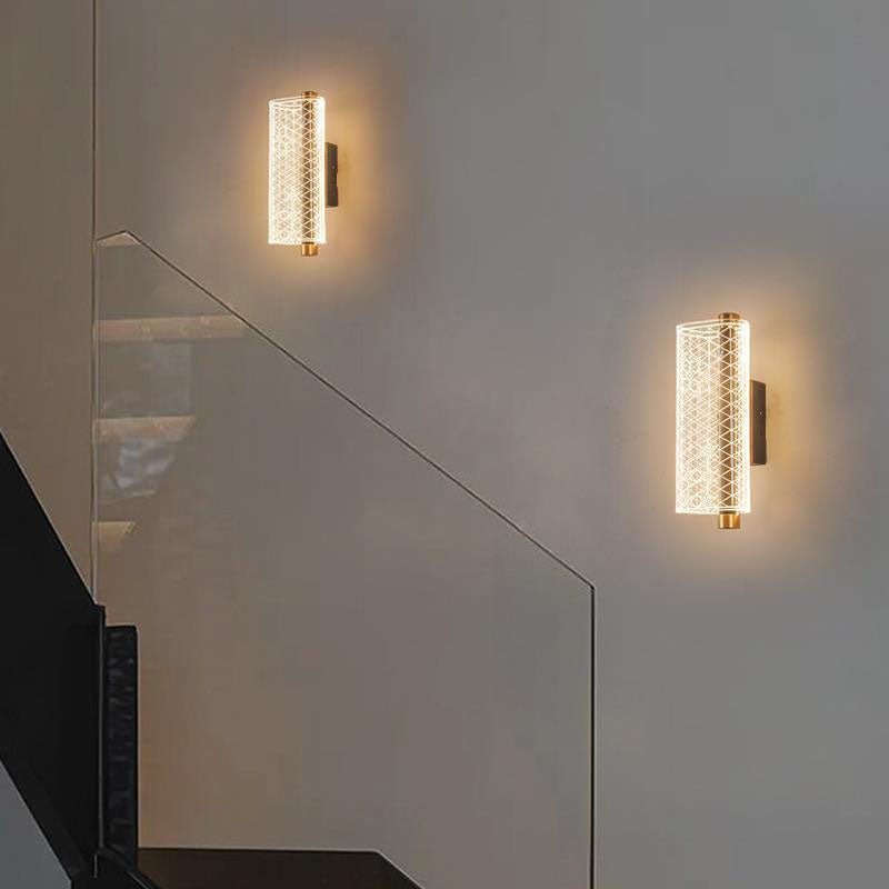 Applique murale LED en acrylique de style moderne mi-siècle pour chambre 