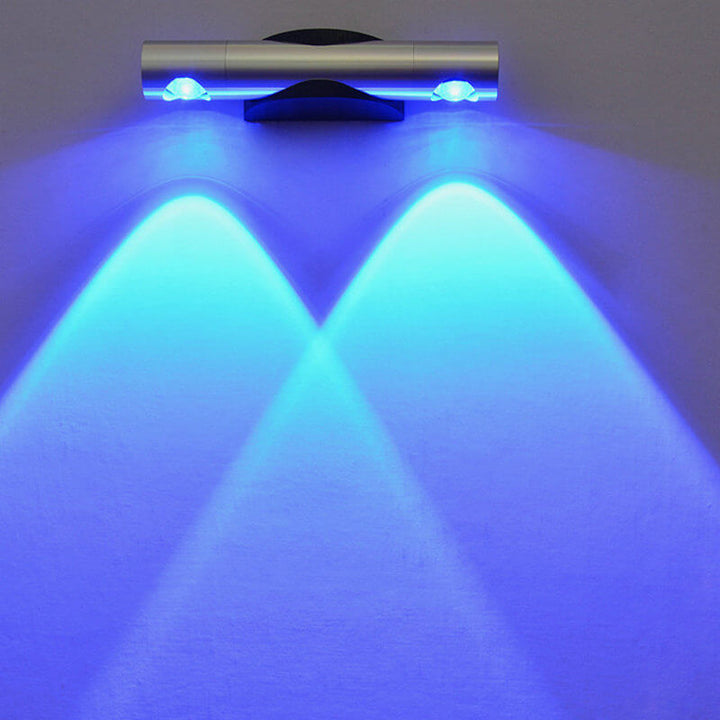 Lampe applique murale LED en aluminium rotative cylindrique moderne et créative 