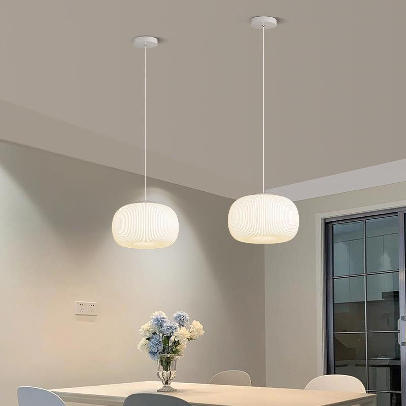 Moderne unbedeutende Kürbis-Hardware PE 4/5 Licht Pendelleuchte für Wohnzimmer 