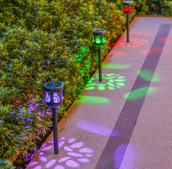 Éclairage paysager LED en cylindre creux ABS PMMA solaire étanche à la simplicité moderne pour jardin 