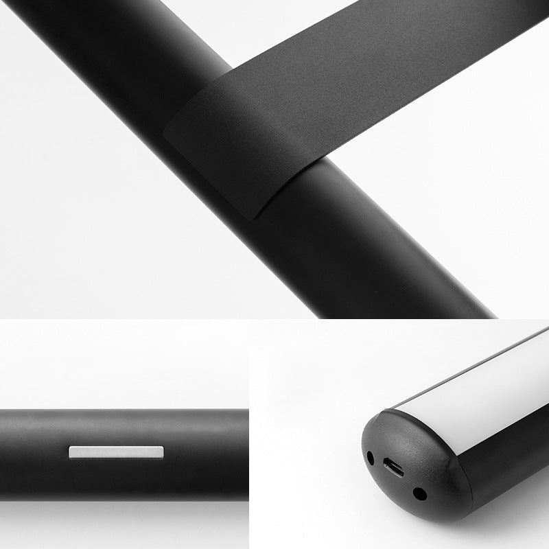 مصباح حائط LED طويل قابل لإعادة الشحن عبر USB بتصميم حديث وبسيط لغرفة النوم 