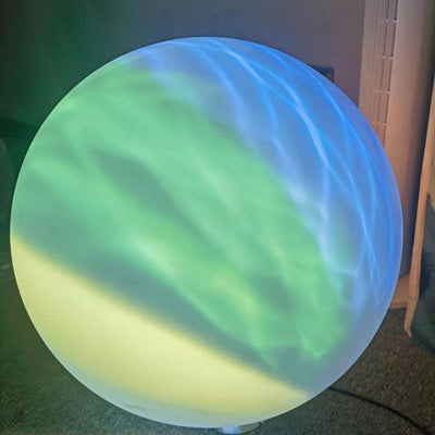 ضوء LED خارجي مقاوم للماء على شكل كرة PE للإضاءة الحديثة والإبداعية للحديقة 