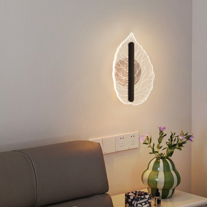 Applique murale LED en forme de goutte en fer acrylique Art Déco moderne pour salon 