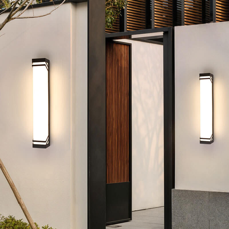 Industrial Waterproof Square LED Outdoor Sensor Wall Sconce Lamp