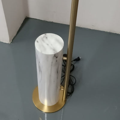 مصباح أرضي LED قابل للطي من الحديد الحجري بتصميم نورديك بسيط 