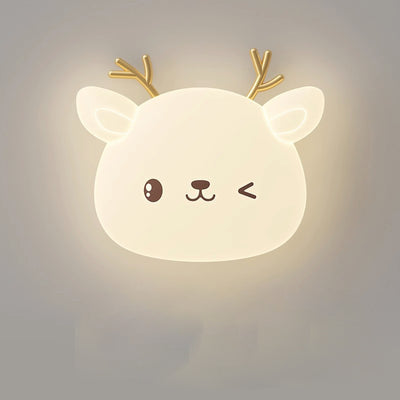Lumière de Plafond LED Encastrée Moderne Simplicité Enfant Fer PE Cerf Elliptique Pour Chambre 