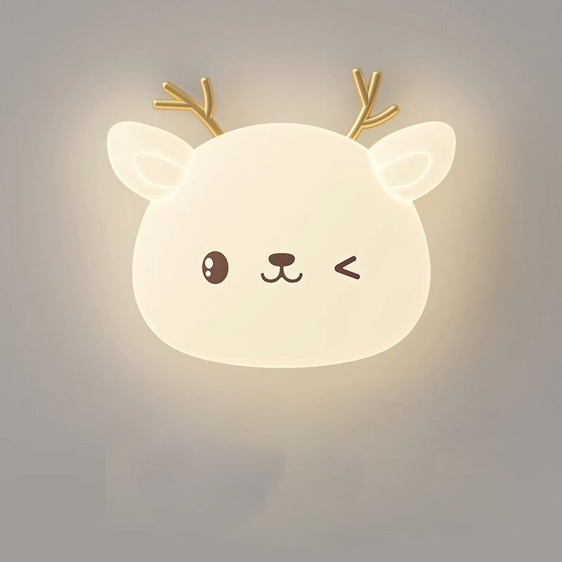 Lumière de Plafond LED Encastrée Moderne Simplicité Enfant Fer PE Cerf Elliptique Pour Chambre 