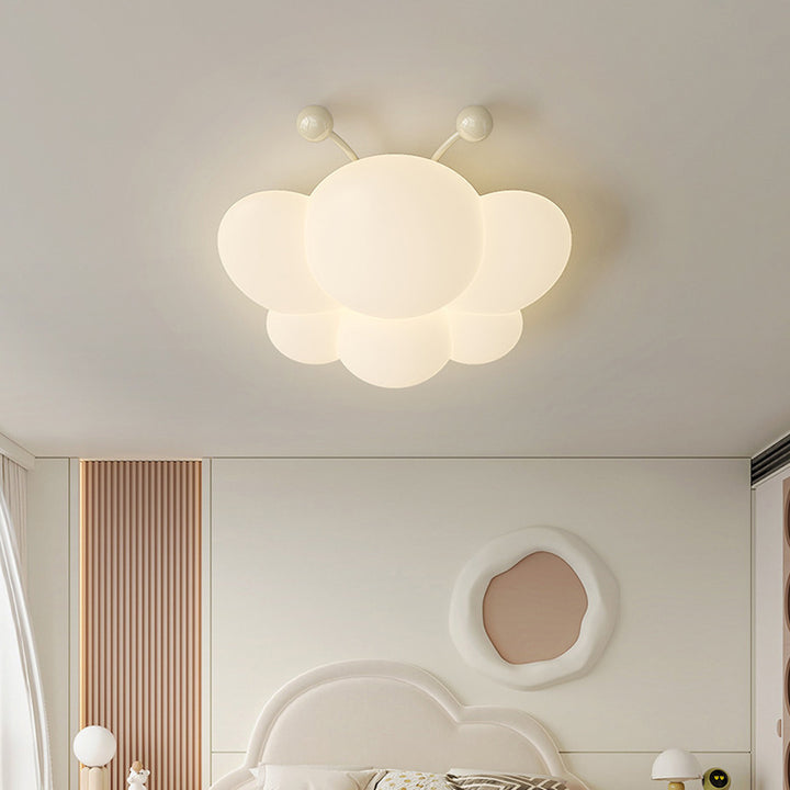 Plafonnier LED en fer PE abeille à montage affleurant pour chambre à coucher, simplicité moderne 