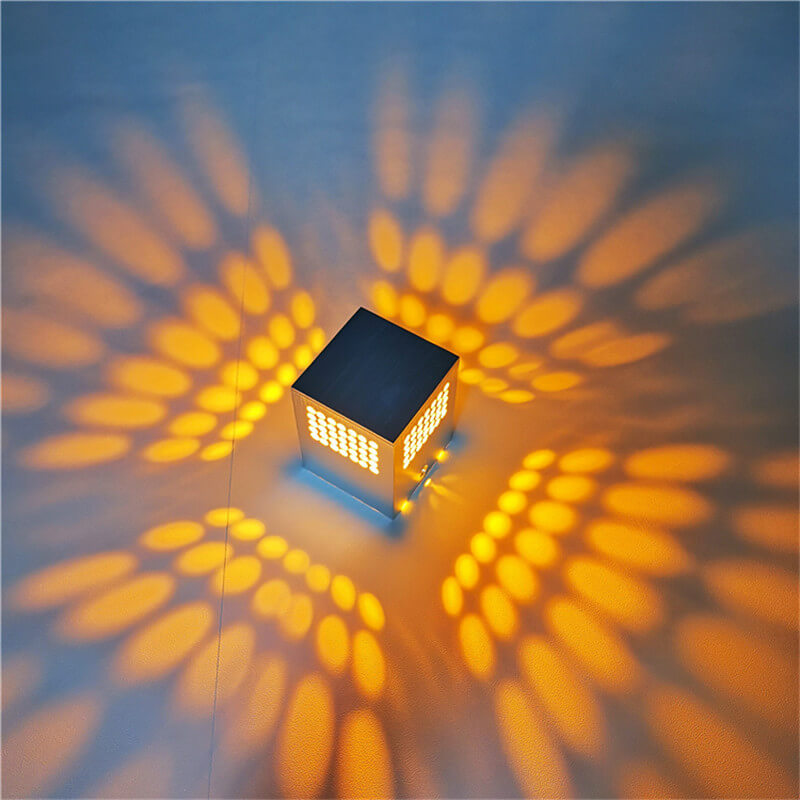 Modern Creative Square Cube Aluminum LED Wall Sconce Lamp