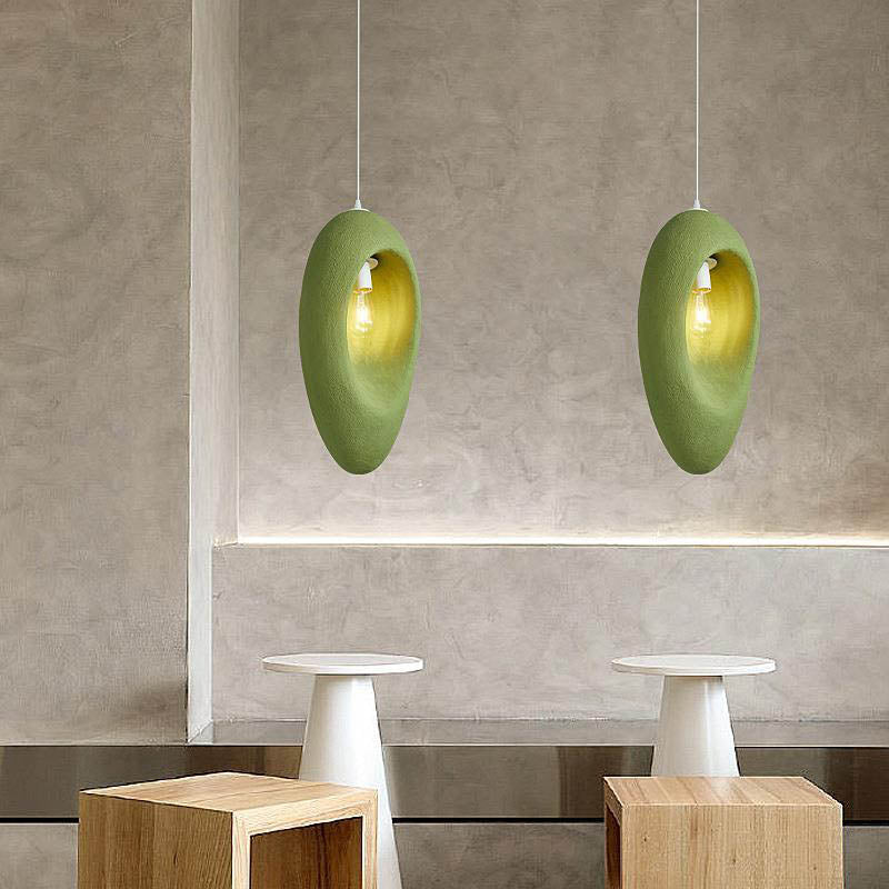 Contemporary Creative Avocado High-Density Polystyrene 1-Light Pendant Light For Bedroom