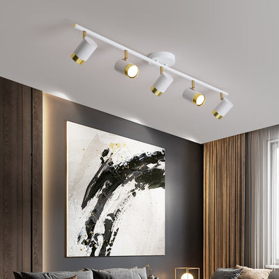 Modern Creative Acrylic Track Spotlight LED Semi-Flush Mount Ceiling Light