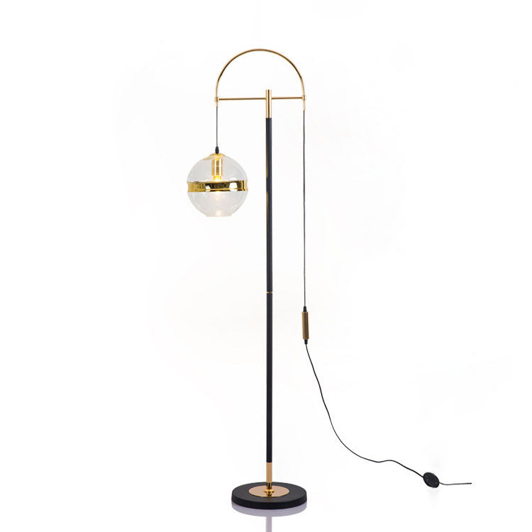 Nordic Minimalist Art Glas Hängende Kugel 1-Licht Stehende Stehlampe 