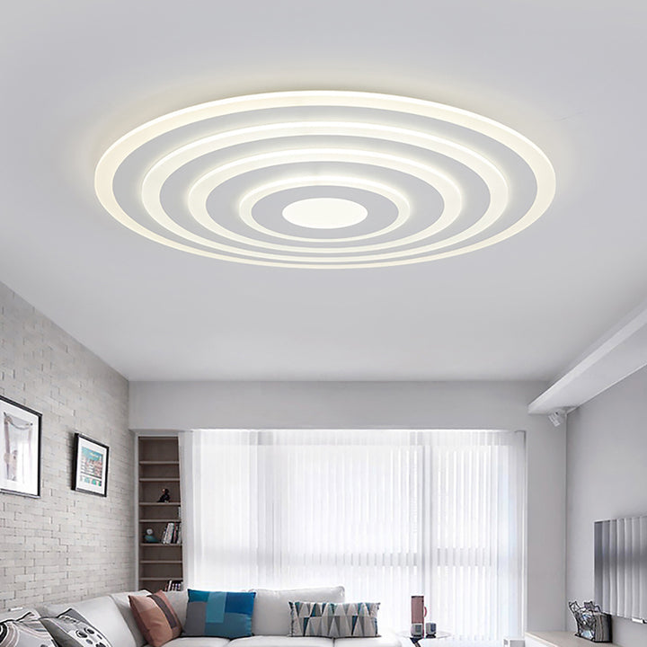 Moderne unbedeutende runde Eisen-Acryl-LED-Deckenleuchte für Schlafzimmer 