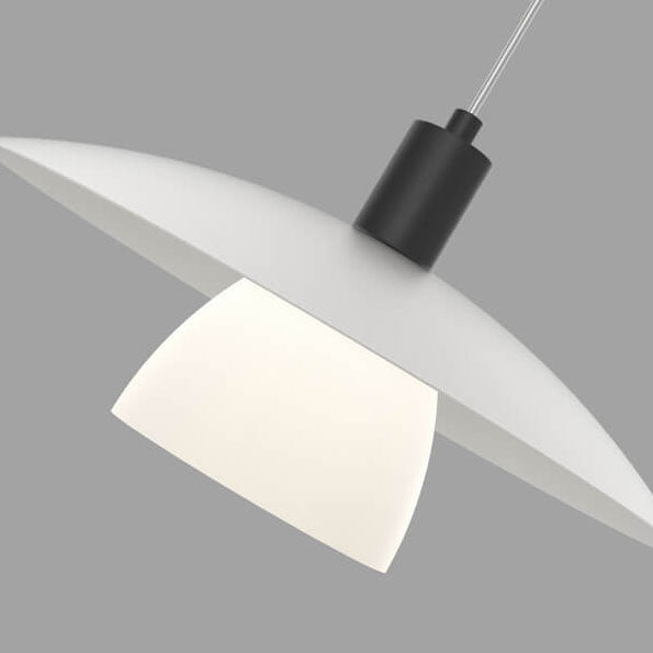 Suspension Luminaire à Bras Oscillant en Dôme en Aluminium Moderne Nordique à 1 Lumière 