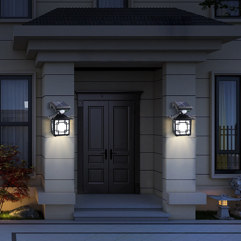 Moderne Einfachheit Solar Zylinder Quadrat ABS PS LED Außenleuchte für Garten 