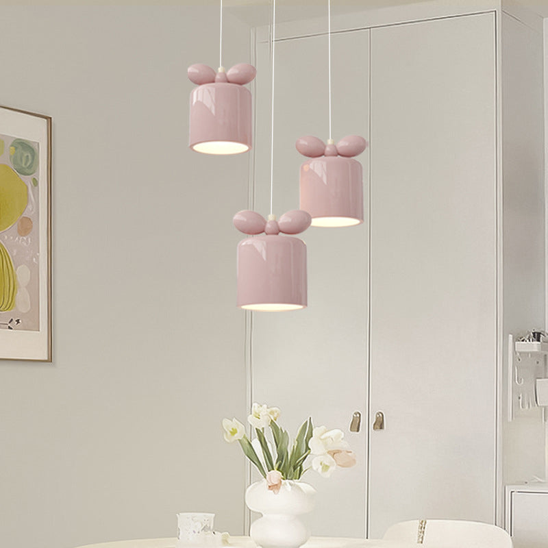 Moderne Einfachheit Zylinder Bogen Metall Harz 1/3/5 Licht Pendelleuchte Für Schlafzimmer 