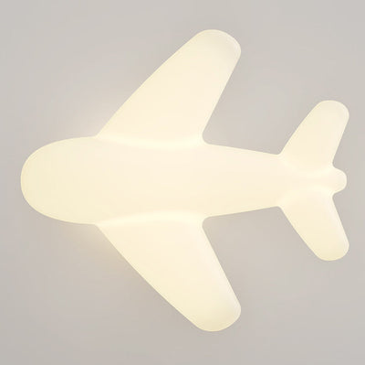 Moderne Einfachheit Kinder Eisen PE Flugzeug LED Semi-Flush Mount Deckenleuchte für Schlafzimmer 