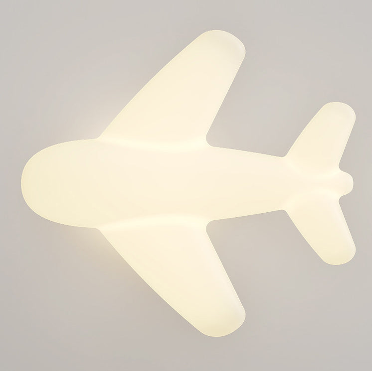 Moderne Einfachheit Kinder Eisen PE Flugzeug LED Semi-Flush Mount Deckenleuchte für Schlafzimmer 