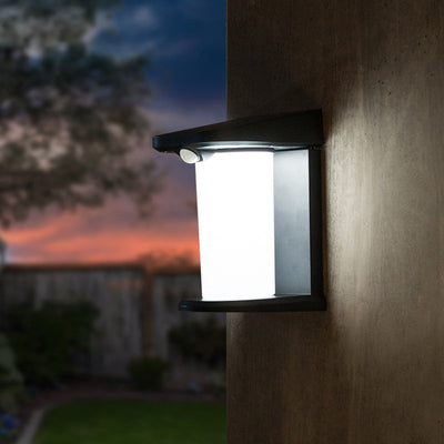 Applique Murale Extérieure LED Cylindre Solaire Étanche Minimaliste Moderne PC ABS Pour Jardin 