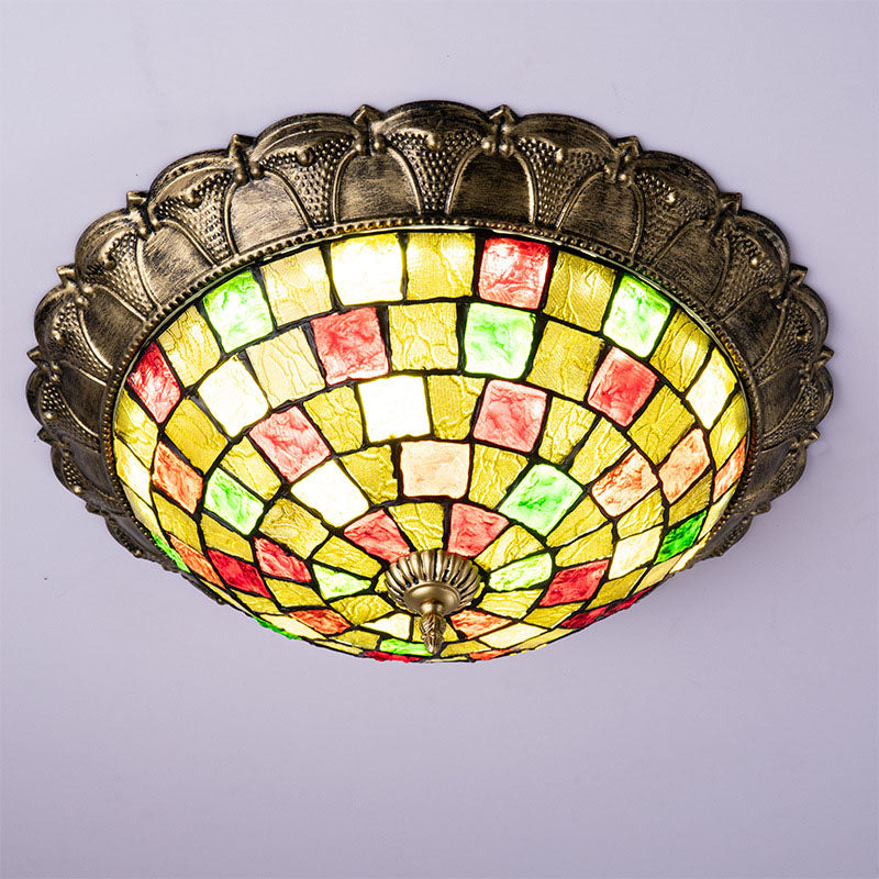 Modern Creative Personality Color Iron Circle LED Flush Mount Ceiling Light