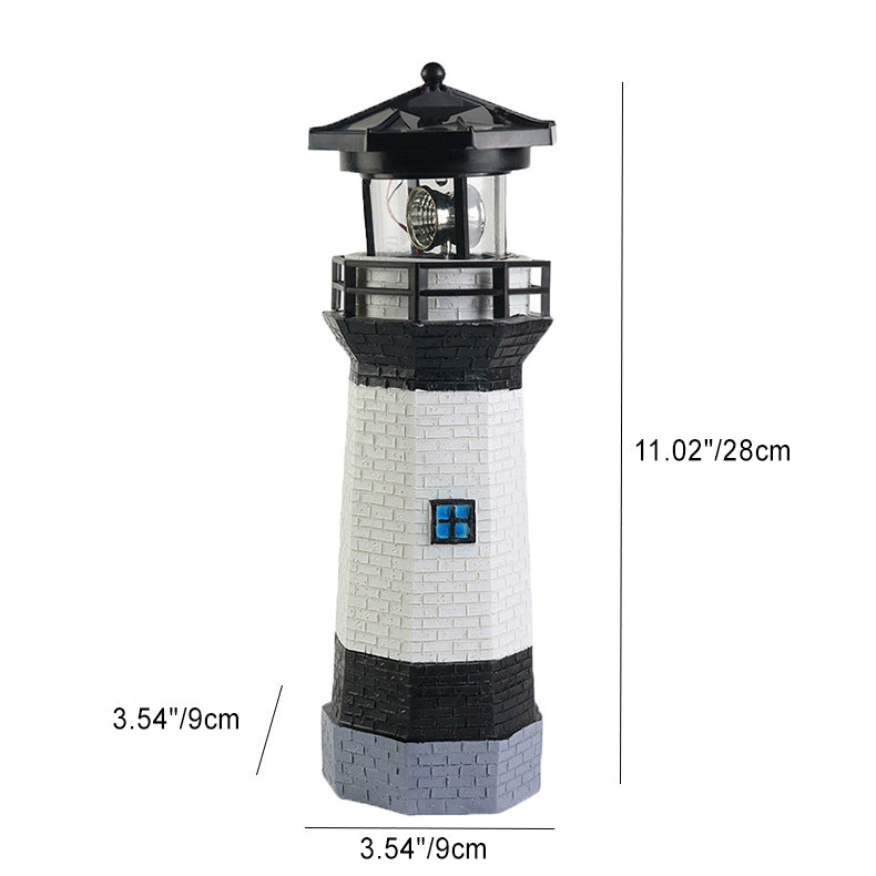 Lumière extérieure LED en résine étanche pour phare solaire créatif contemporain pour jardin 
