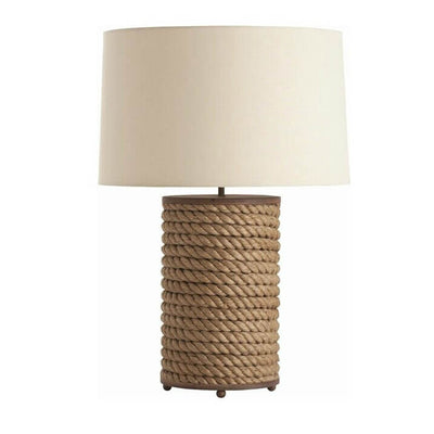 Modern Creative Personality Hemp Rope Fabric Cylindrical 1-Light Table Lamp