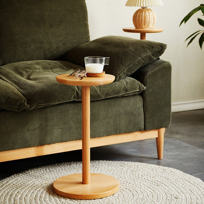 Moderner minimalistischer runder Holztisch für das Wohnzimmer 