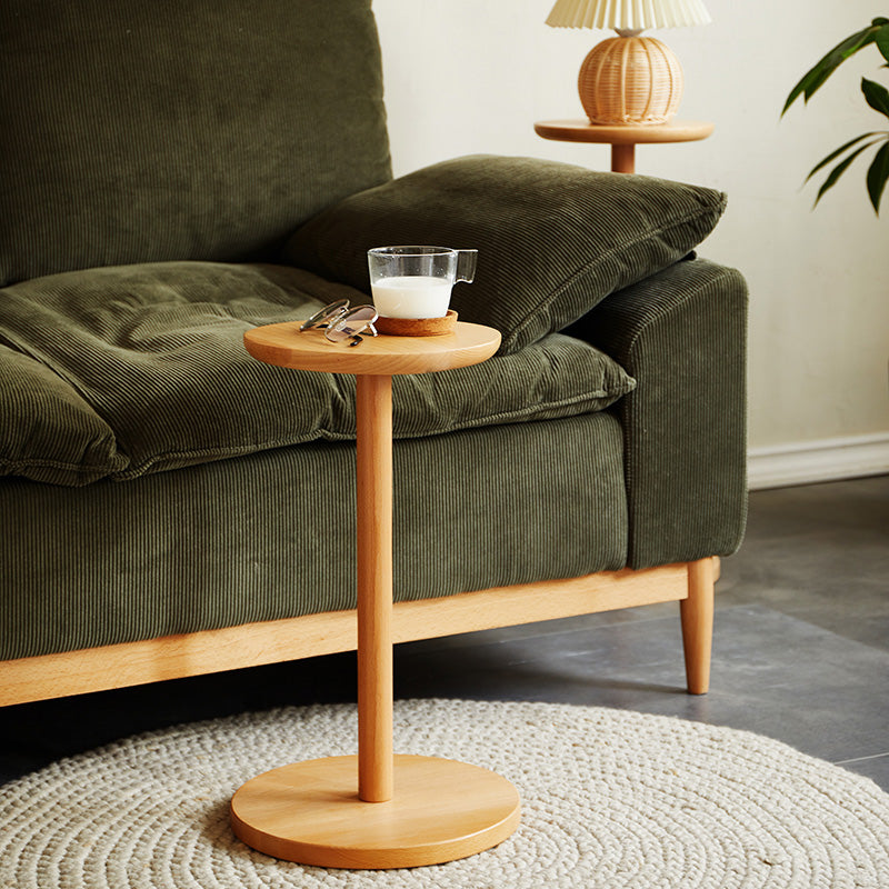 Moderner minimalistischer runder Holztisch für das Wohnzimmer 