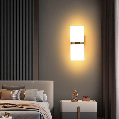 Modern Minimalist Round Zinc Alloy Rotatable LED Wall Sconce Lamp